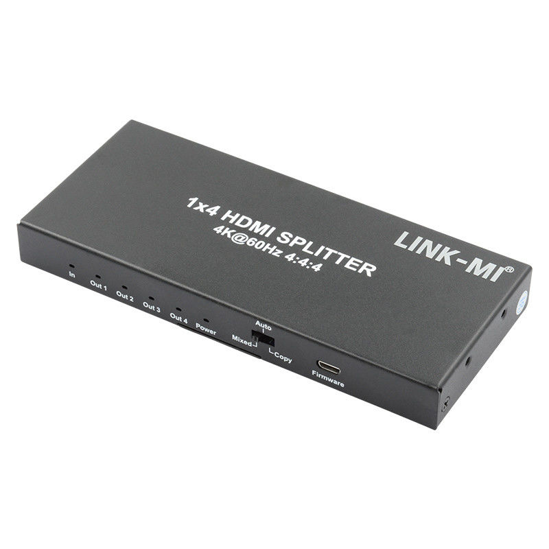 HDMI 2.0 HDMI Extender Splitter 60Hz 1x4 รองรับ 3D 18G HDR 1 ใน 4 ออก AV Splitter