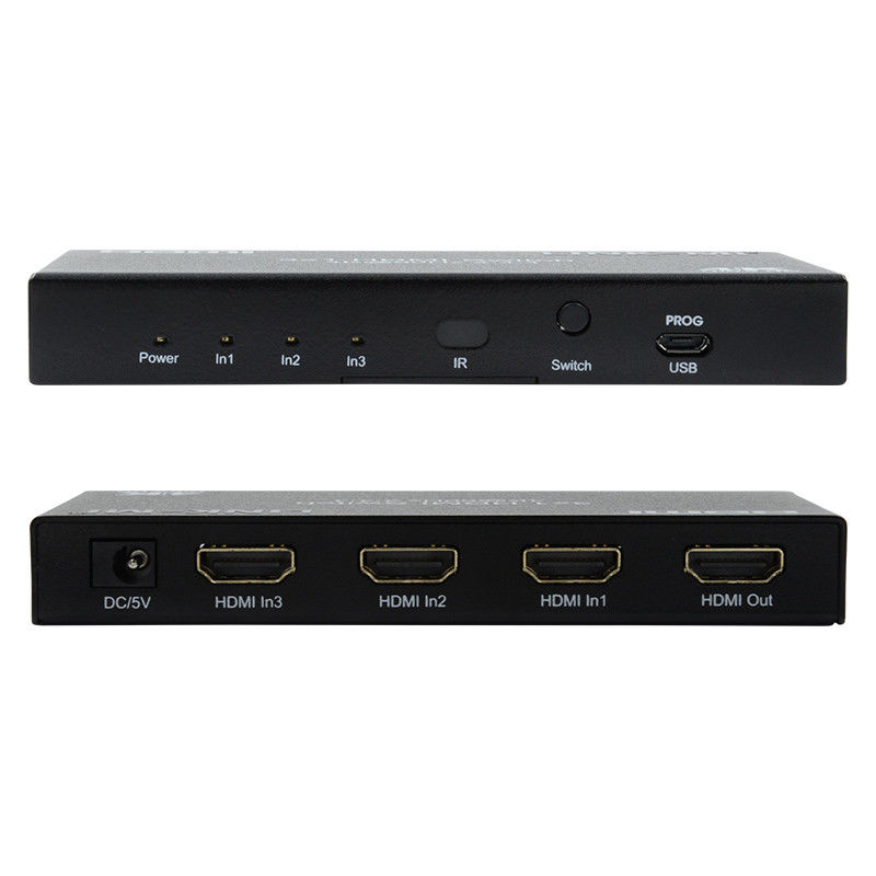 3X1 HDMI 2.0 Switcher Hd Matrix Switcher 3 X 1 Hdmi Switcher 3 Port Hdmi Switcher 1080P 20m