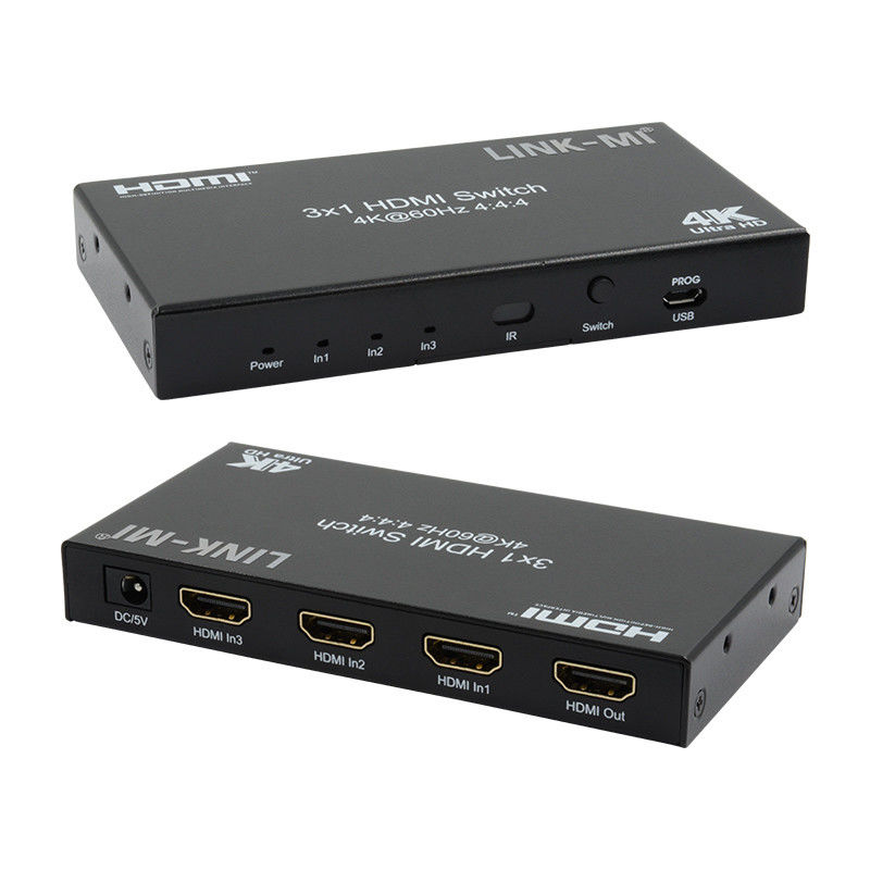 3X1 HDMI 2.0 Switcher Hd Matrix Switcher 3 X 1 Hdmi Switcher 3 Port Hdmi Switcher 1080P 20m