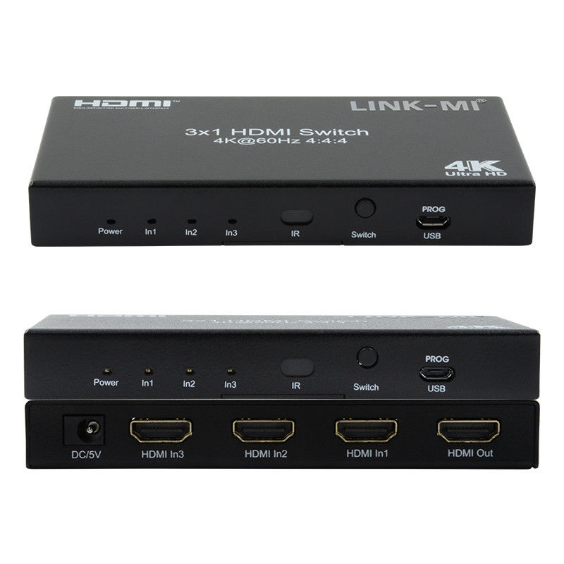 3X1 HDMI 2.0 Switcher Hd Matrix Switcher 3 X 1 Hdmi Switcher 3 Port Hdmi Switcher 1080P 20m