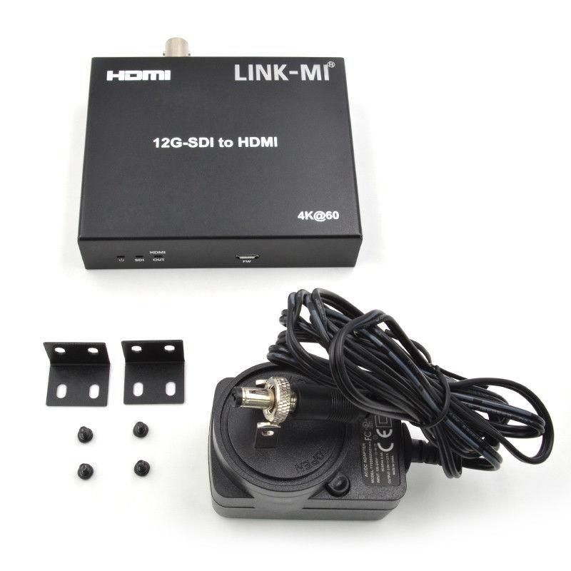 12G 6G 3G SDI ถึง HDMI Video Converter รองรับ YUV4:22 สูงสุด 120 เมตร