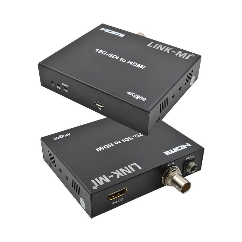 12G 6G 3G SDI ถึง HDMI Video Converter รองรับ YUV4:22 สูงสุด 120 เมตร