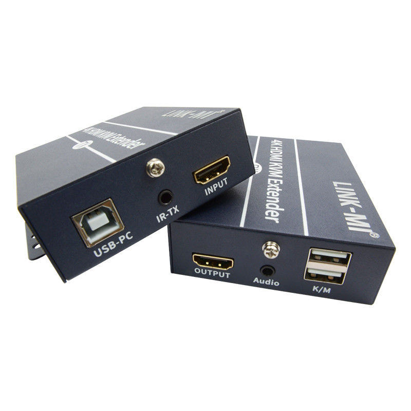 120m 4K KVM Extender HDMI Over Cat 6 / Cat6e คาเบลสําหรับหนูคีย์บอร์ด