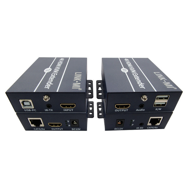 120m 4K KVM Extender HDMI Over Cat 6 / Cat6e คาเบลสําหรับหนูคีย์บอร์ด