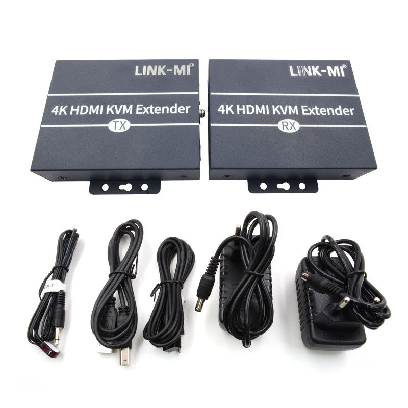 120m 4K KVM Extender HDMI Over Cat 6 / Cat6e คาเบลสําหรับหนูคีย์บอร์ด