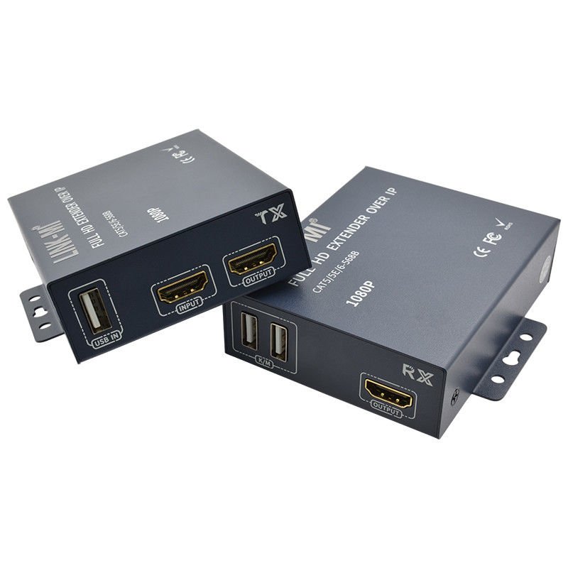 200M 1080p HDMI KVM Extenderhdmi Hdmi ผ่าน TCP/IP ด้วยลุปออกจุดต่อจุด