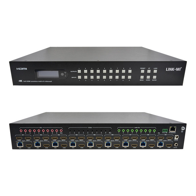 9x9 70M HDMI Video Wall Processor Hdmi Splitter 3x3 4K HDMI แมทริกซ์ เอ็กซ์เทนเดอร์