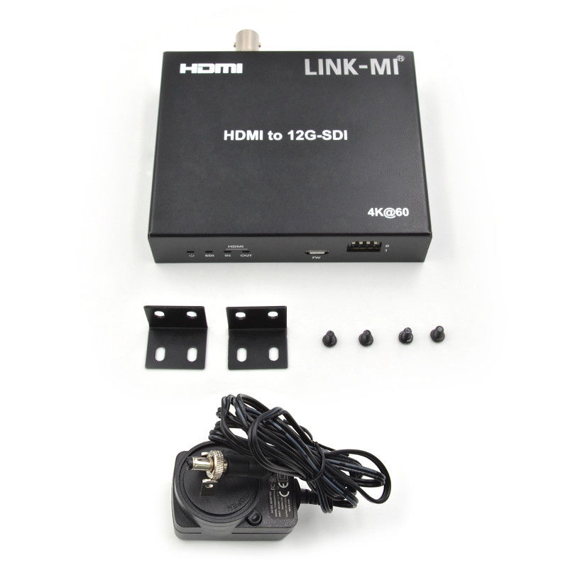 4K HDMI To SDI Converter With Loop Out Support 12G 4K@60Hz EDID ขนาดสูงสุด 120m