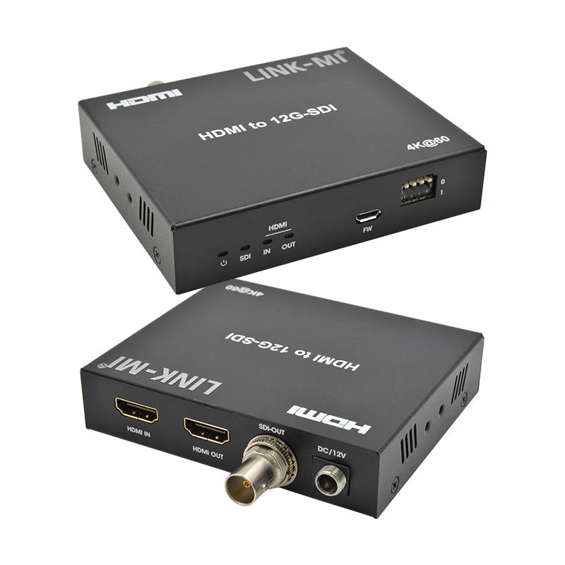 4K HDMI To SDI Converter With Loop Out Support 12G 4K@60Hz EDID ขนาดสูงสุด 120m