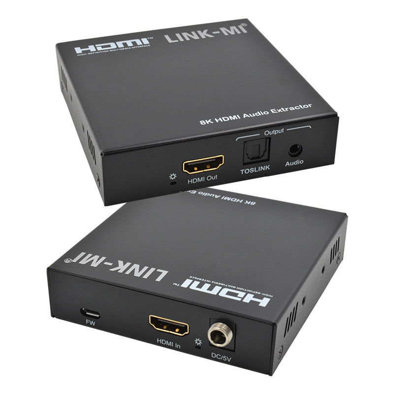 เครื่องสกัดเสียง HDMI 2.1 เครื่องสกัดเสียง 4k รองรับ 8K 60Hz YUV4:2:0 CEC