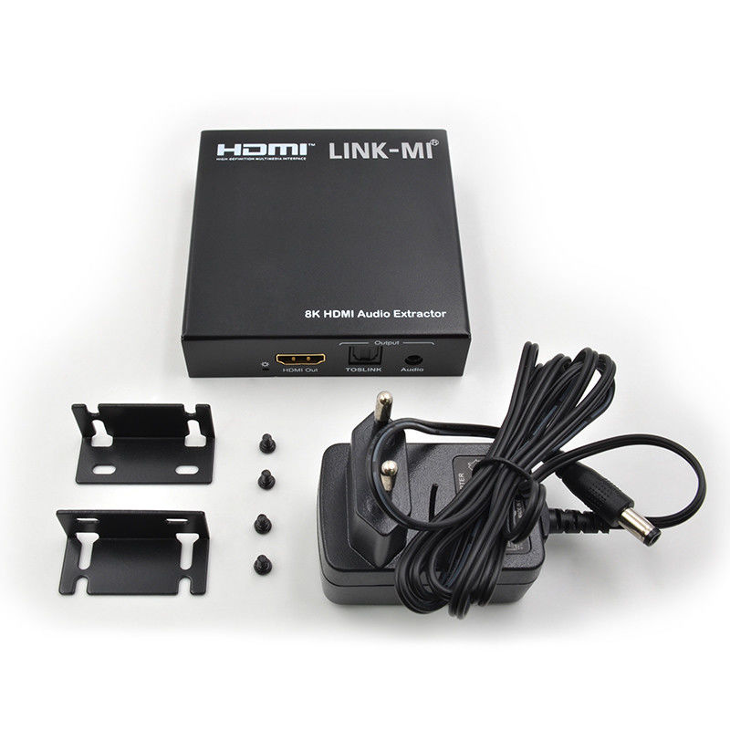 เครื่องสกัดเสียง HDMI 2.1 เครื่องสกัดเสียง 4k รองรับ 8K 60Hz YUV4:2:0 CEC