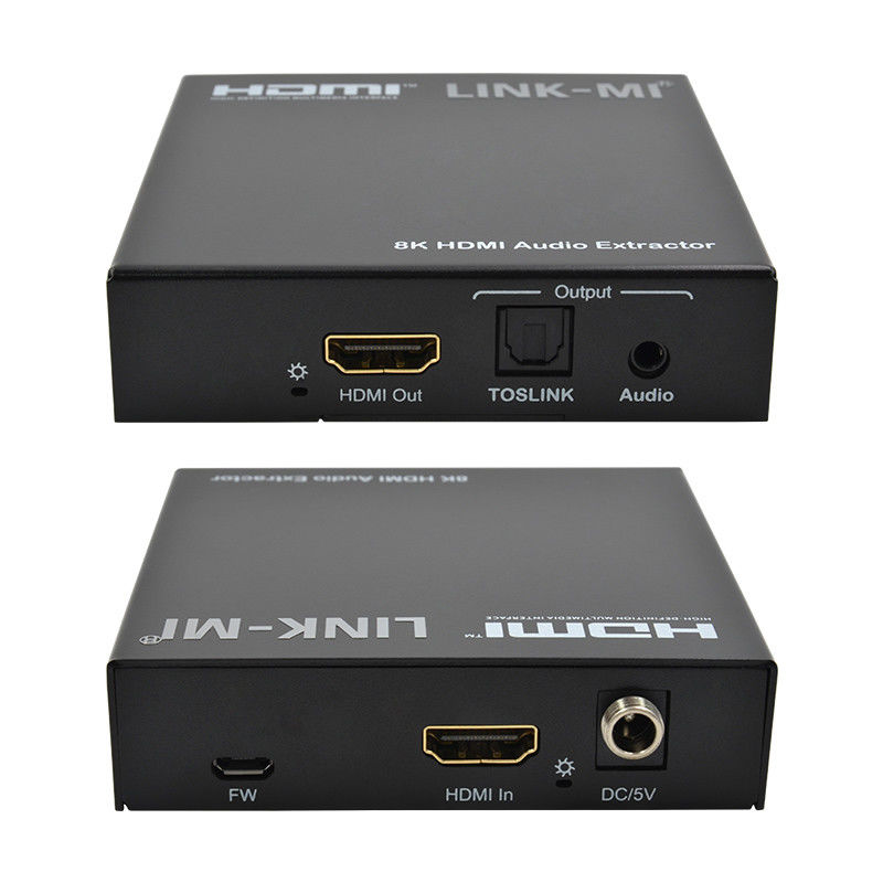 เครื่องสกัดเสียง HDMI 2.1 เครื่องสกัดเสียง 4k รองรับ 8K 60Hz YUV4:2:0 CEC
