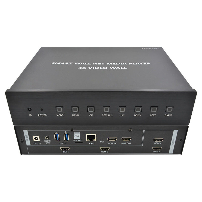 HDMI 2X2 4K Video Wall Controller Media Player TV Wall Processor สําหรับ 4 ทีวี