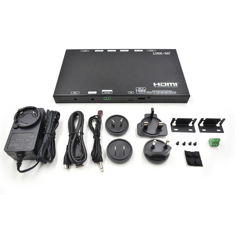 HDMI Extender 70M AV Over IP พร้อม HDMI Loop Out IR RS232 สําหรับ 4K60Hz วิดีโอรีเพียเตอร์