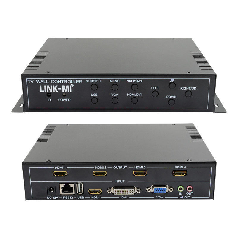 2X2 HDMI Video Wall Controller รองรับ 1X4 1X3 1X2 TV Splicing Box สําหรับ 4 จอ