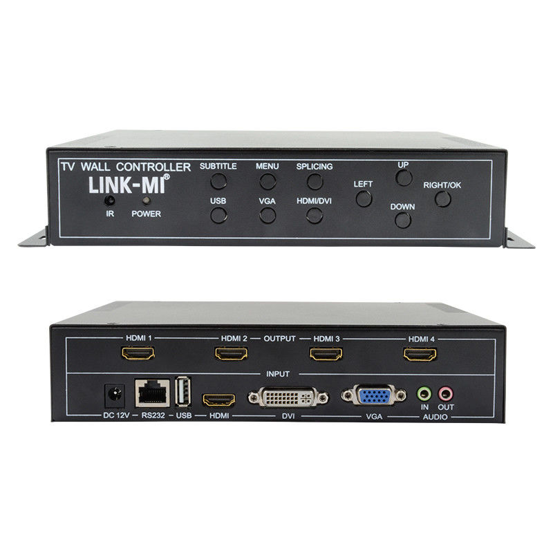 2X2 HDMI Video Wall Controller รองรับ 1X4 1X3 1X2 TV Splicing Box สําหรับ 4 จอ