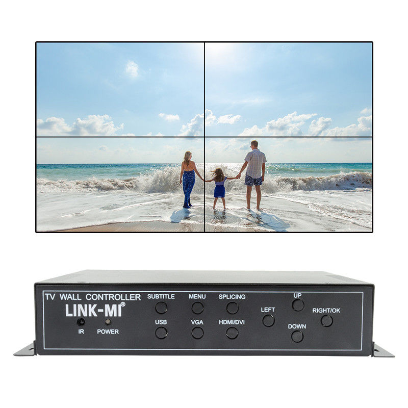 2X2 HDMI Video Wall Controller รองรับ 1X4 1X3 1X2 TV Splicing Box สําหรับ 4 จอ