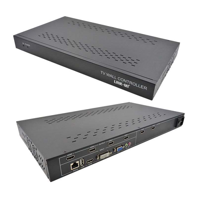 6 ช่อง HDMI Video Wall Controller 2X3 LED Wall Controller สําหรับทีวี 6 เครื่อง