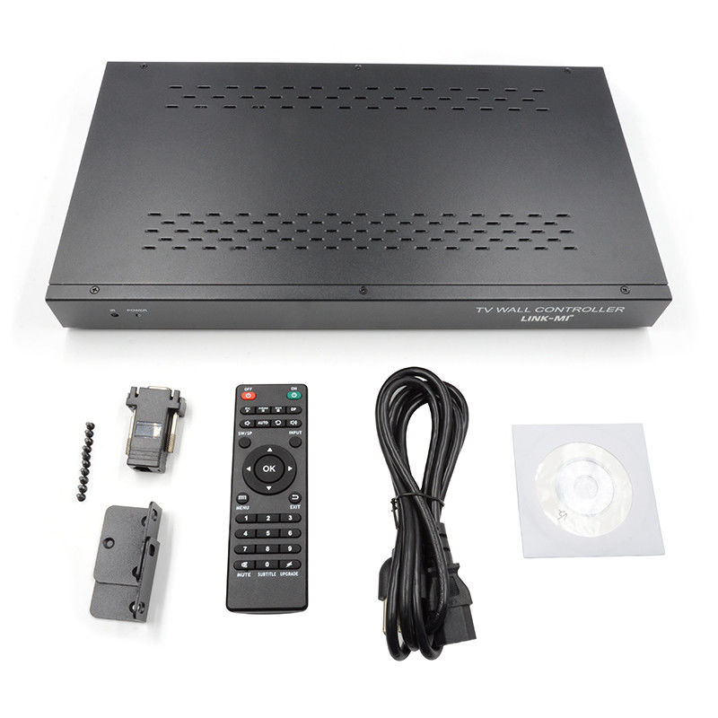 9 ช่อง HDMI Video Wall Controller 3X3 Zoom Subtitles Multi Display Controller สําหรับการโฆษณา