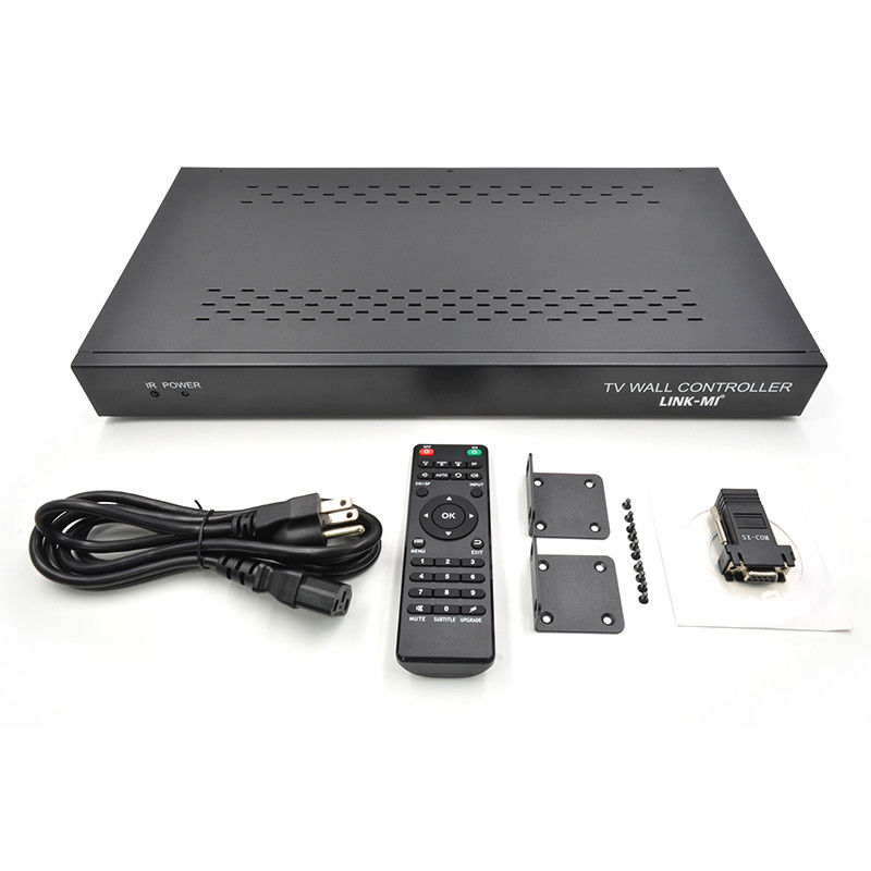 12 ช่องทาง 3X3 2x2 TV Wall Controller 3x4 วิดีโอ วอล์ด display Controller 3.5mm