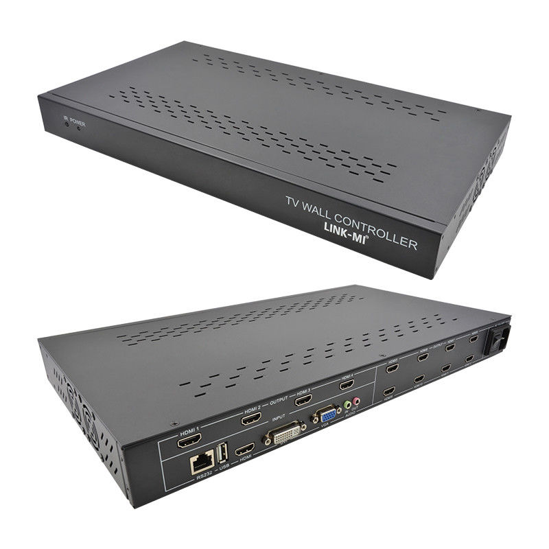 12 ช่องทาง 3X3 2x2 TV Wall Controller 3x4 วิดีโอ วอล์ด display Controller 3.5mm