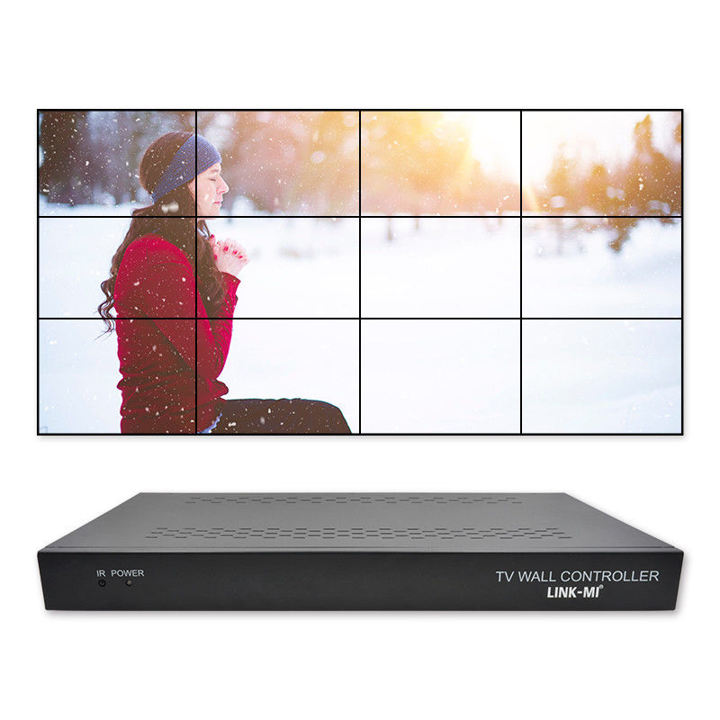 12 ช่องทาง 3X3 2x2 TV Wall Controller 3x4 วิดีโอ วอล์ด display Controller 3.5mm