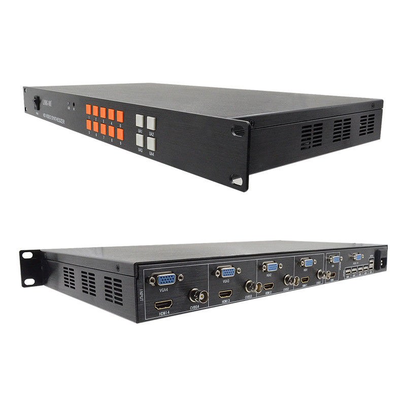 4In 1Out HD HDMI Multi Viewer Synthesizer VGA CVBS HDMI 4x1 Quad Multi Viewer เครื่องเชื่อมต่อเสียง