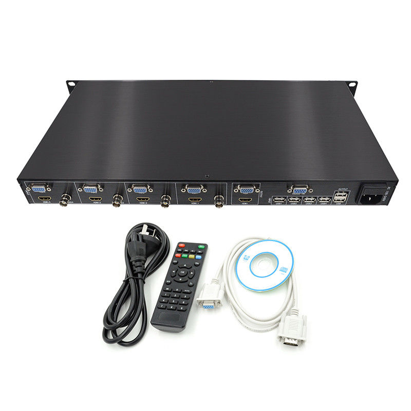 4In 1Out HD HDMI Multi Viewer Synthesizer VGA CVBS HDMI 4x1 Quad Multi Viewer เครื่องเชื่อมต่อเสียง