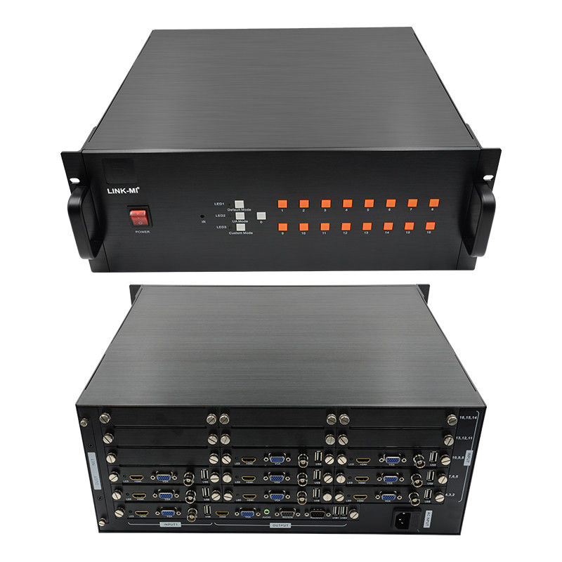 16 ช่องทาง วิดีโอ HDMI Multi Viewer VGA BNC สัญญาณเข้า 1080P 16X1 HDMI Switch