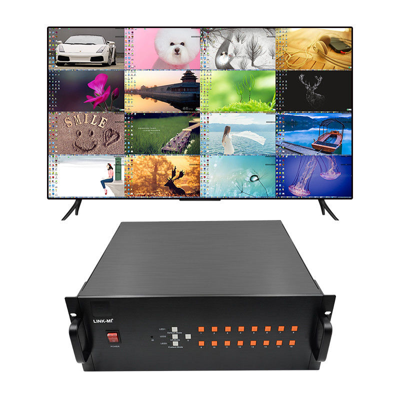 16 ช่องทาง วิดีโอ HDMI Multi Viewer VGA BNC สัญญาณเข้า 1080P 16X1 HDMI Switch