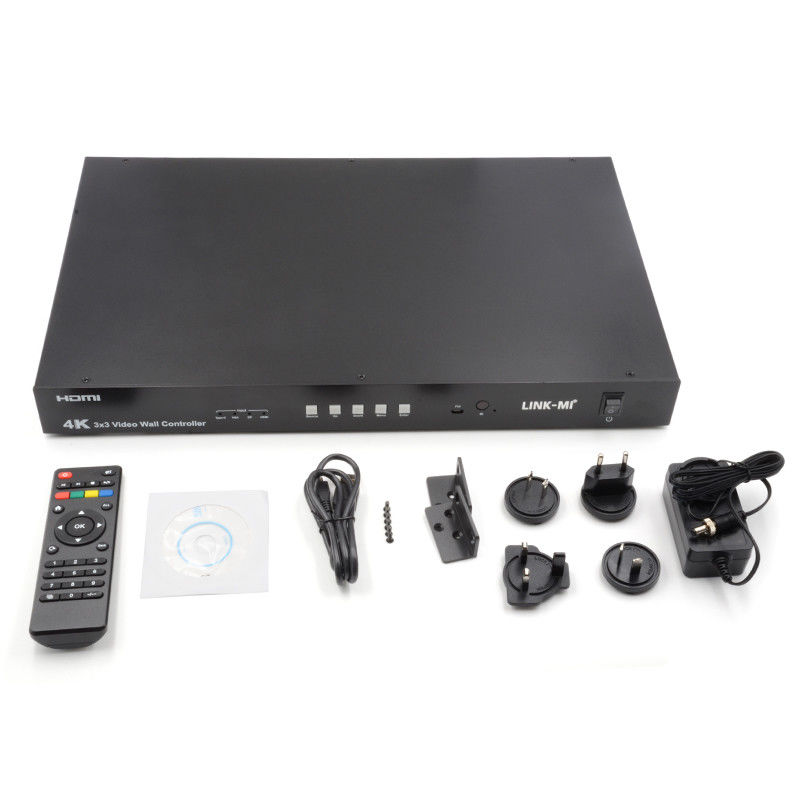 Ultra HD 4K Video Wall Controller HDMI DP 3x3 Video Wall Processor VGA USB ประเภท C