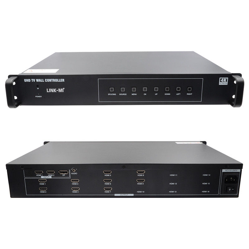3X3 วิดีโอวอลล์โปรเซสเซอร์ 4K ด้วยการหมุนภาพ Roaming Window Controller 3x3 4k