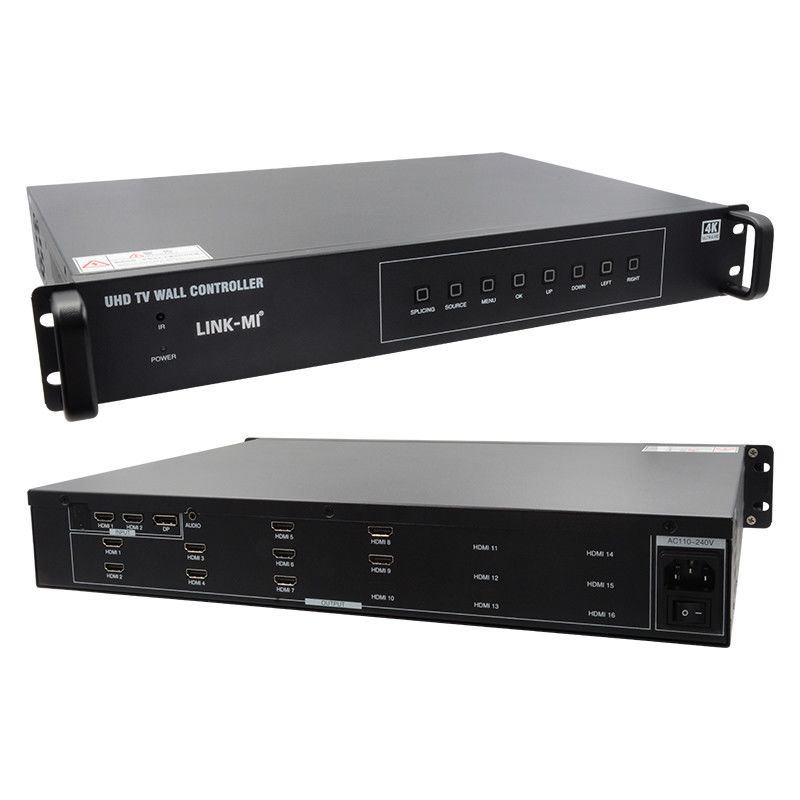 3X3 วิดีโอวอลล์โปรเซสเซอร์ 4K ด้วยการหมุนภาพ Roaming Window Controller 3x3 4k
