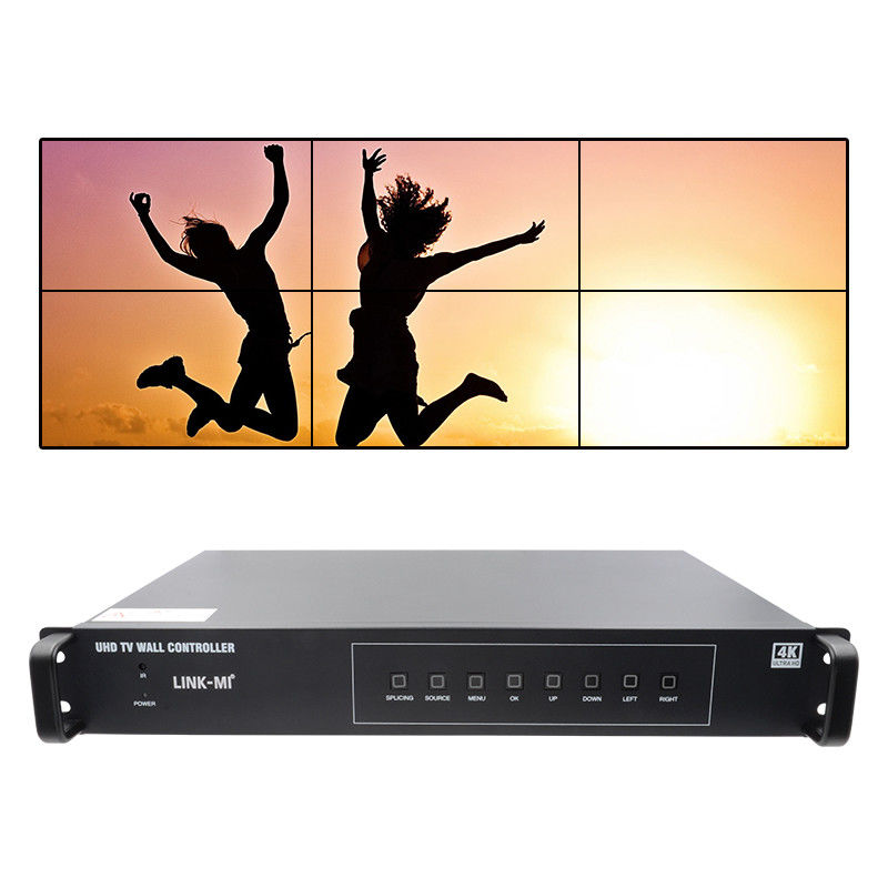 2X3 HDMI Video Wall Controller 4K 1x4 1X3 1X2 TV Wall Processor สําหรับ 6 จอ