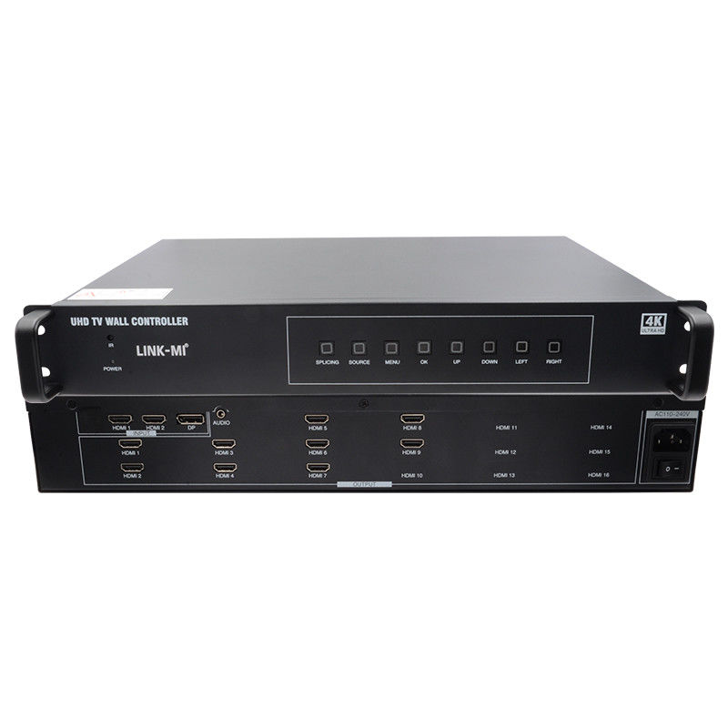 3X3 วิดีโอวอลล์โปรเซสเซอร์ 4K ด้วยการหมุนภาพ Roaming Window Controller 3x3 4k