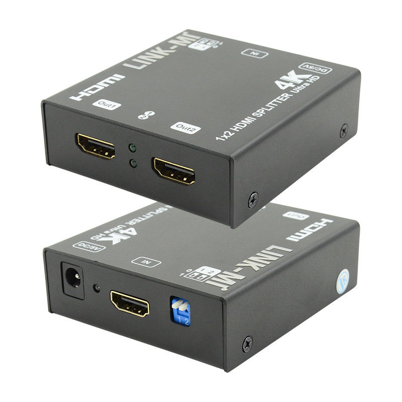 1X2 4K HDMI Extender Splitter รองรับ 4K2K EDID 3D 2 Port Video Splitter