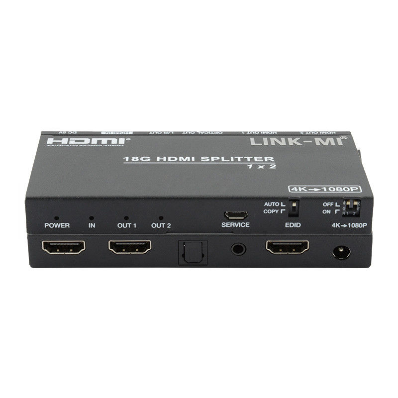 4K 2.0b 2 Port HDMI Splitter 4 HDCP 2.2COPY AUTO EDID Hdmi ออดิโอ วิดีโอ สกัด