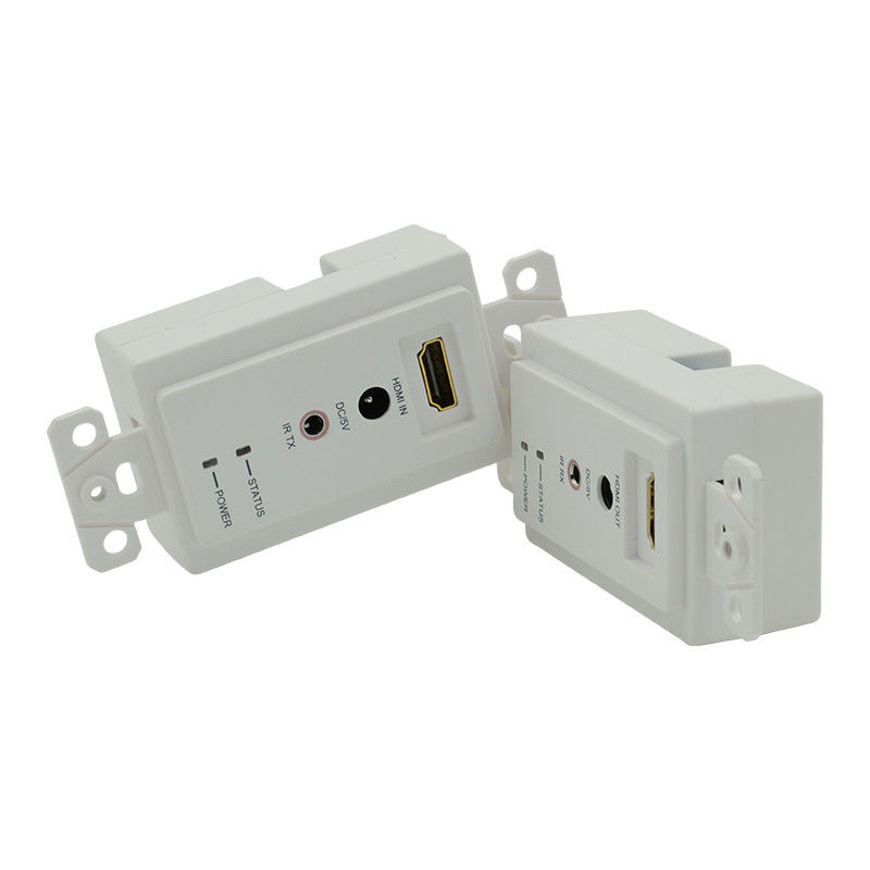 60m HDMI Wall Plate Extender Over Single Cat5e Cat 6 ถึง Hdmi Extender รองรับ 3D IR