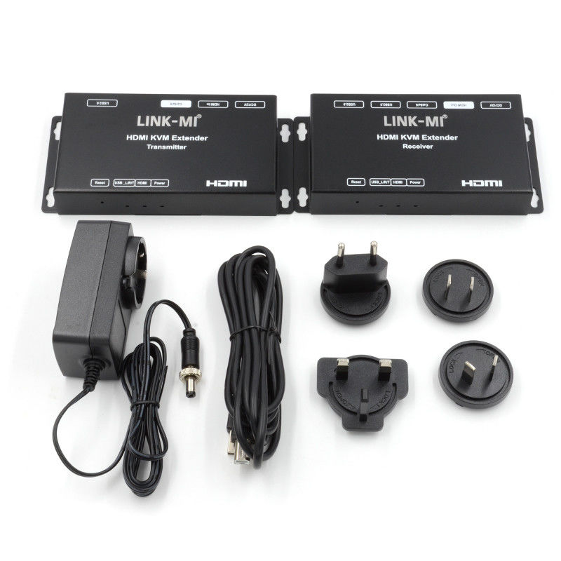 50M HDMI USB KVM Extender Up 50m 100m สนับสนุน USB2 POC สองตัว0