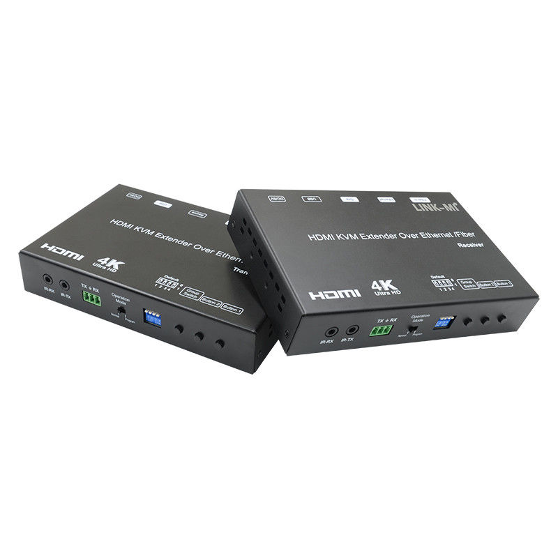 4K AV Over IP ไฟเบอร์ HDMI KVM Extender รองรับ Unicast Multicast ด้วย USB RS232