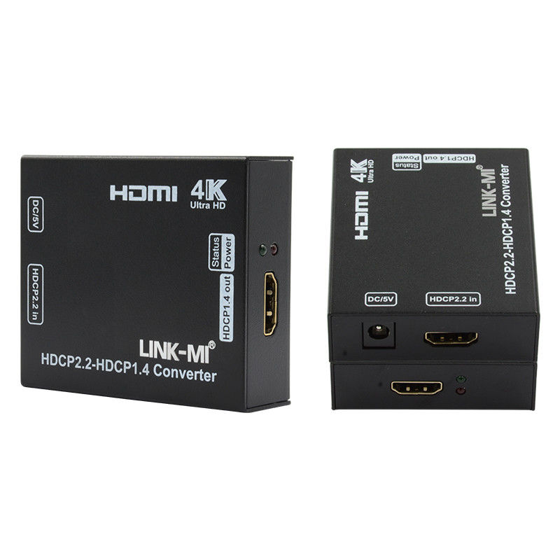 HDTV DTV Hdcp To HDMI Converter HDCP 2.2 To 1.4 การสนับสนุนการแปลง 4K 3D CEC