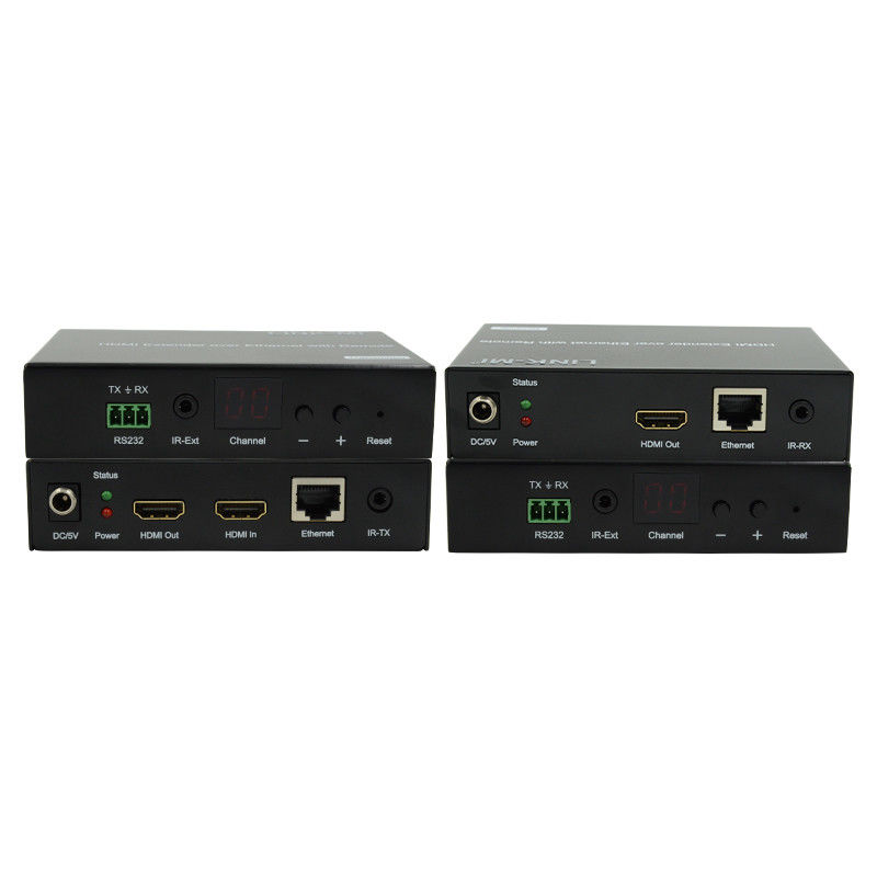 120M HDMI Extender การจัดจําหน่ายผ่าน IP Extender ด้วย LED Remote RS232 AV Over IP