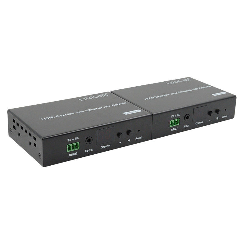 120M HDMI Extender การจัดจําหน่ายผ่าน IP Extender ด้วย LED Remote RS232 AV Over IP