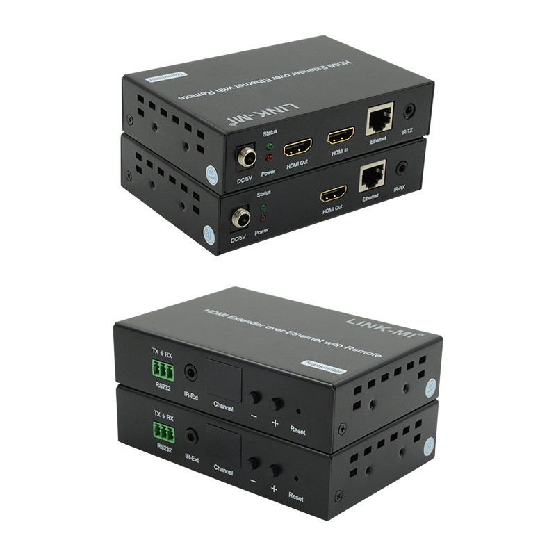 120M HDMI Extender การจัดจําหน่ายผ่าน IP Extender ด้วย LED Remote RS232 AV Over IP