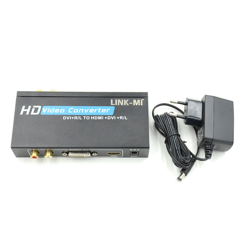 1080P DVI To HDMI Converter With Audio Support DVI อานาล็อก RCA ออดิโออินไพต์