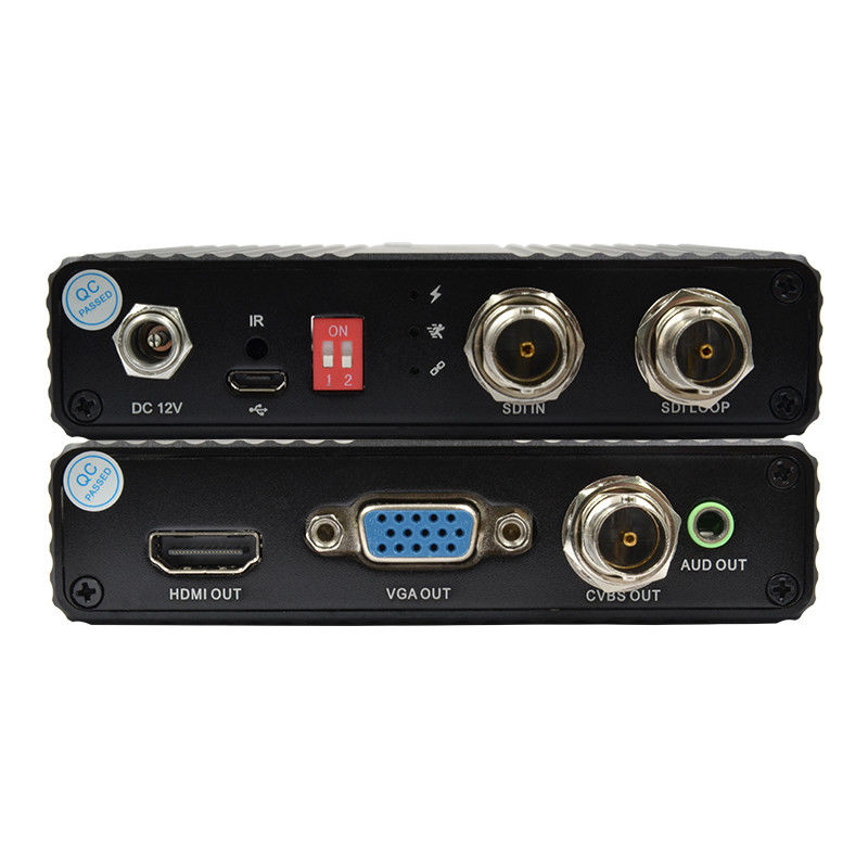 CVBS SDI ไปยัง HDMI Converter ทุก CVBS ไปยัง HDMI SDI ไปยัง VGA Video Converter 75 โอม