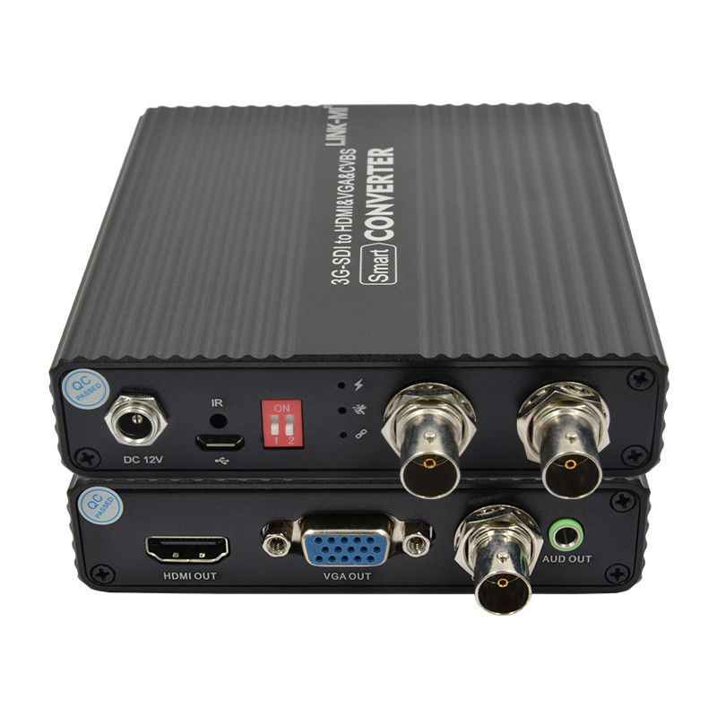 CVBS SDI ไปยัง HDMI Converter ทุก CVBS ไปยัง HDMI SDI ไปยัง VGA Video Converter 75 โอม