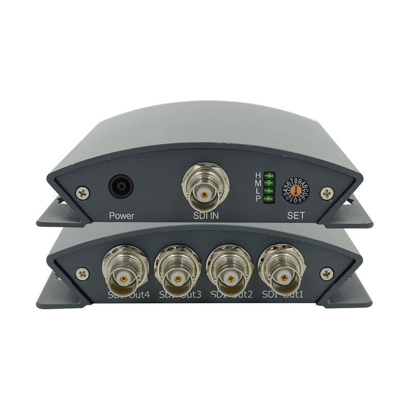270Mbps SD SDI HDMI Converter SDI Splitter 1x4 การออกอากาศ 3G HD SD Video Splitter