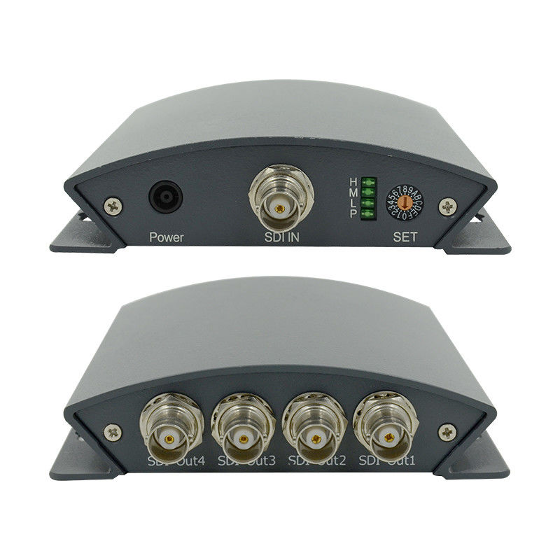 270Mbps SD SDI HDMI Converter SDI Splitter 1x4 การออกอากาศ 3G HD SD Video Splitter