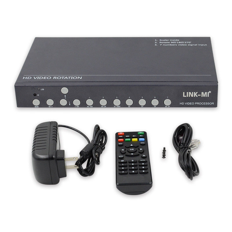 12V HDMI Video Wall Controller เครื่องหมุนวีดีโอ 90 180 270 องศา HD Video Upscaling Rotary Switch
